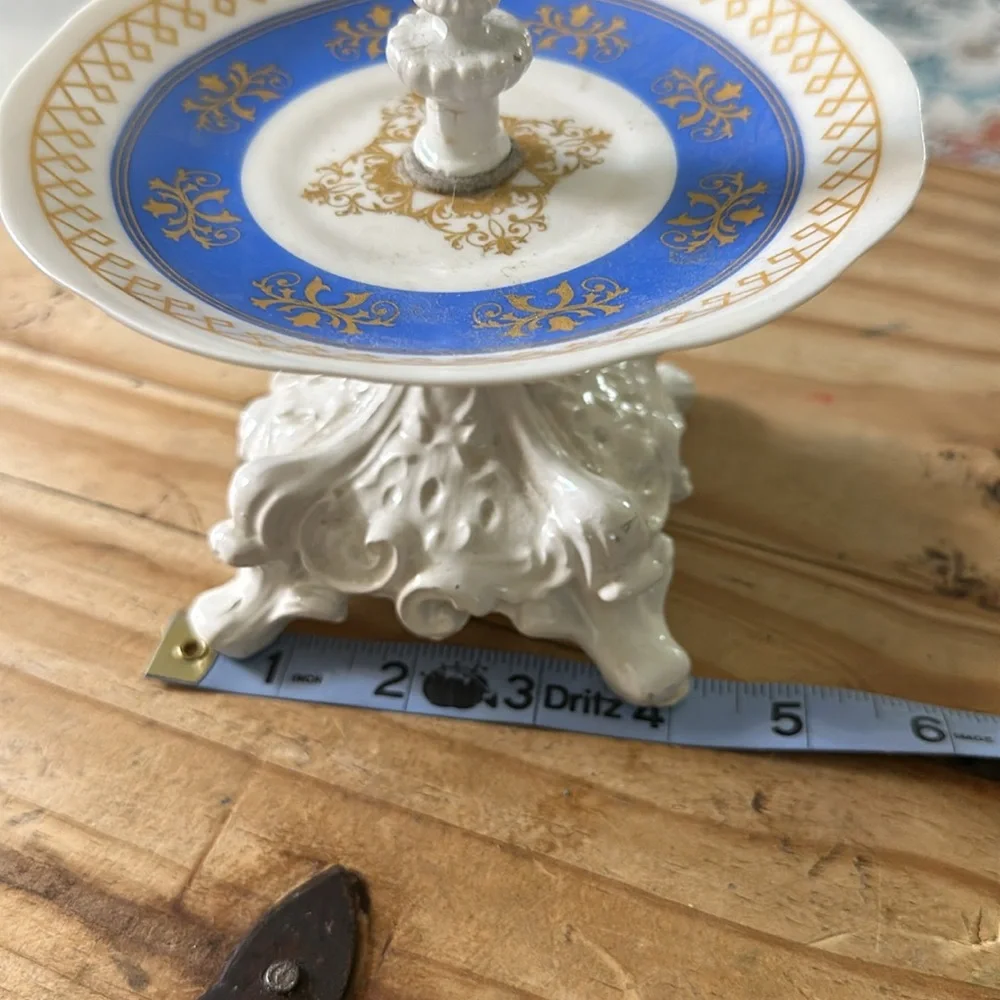 Charmed Life Porcelain Ornate Dish Ring / Jewelry Holder.
